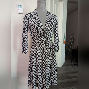 Liz Claiborne Black and White Dress